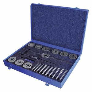 GREENFIELD THREADING 423162 Tap and Die Set, 23 Pieces, 1/4 Inch Size-20 Min. Tap Thread Size | CR3KTP 445M59