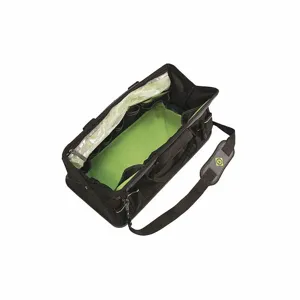 GREENLEE 0158-21 Tool Bag, Polyester, 28 Pockets, 21 Inch Width, 21 Inch Depth, 11 Inch Height | CJ3QQJ 499N28