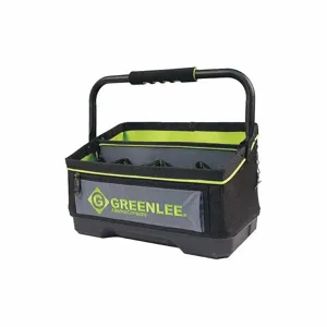 GREENLEE 0158-25 Tool Bag, Polyester, Black, 1 Outside Pockets, 19 Inside Pockets, 16 Inch Width | CJ3QQE 499N31