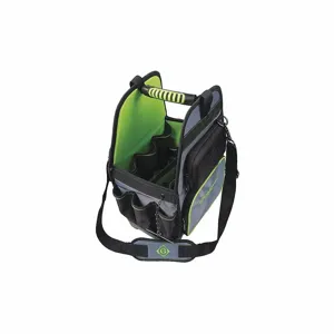 GREENLEE 0158-29 Tool Bag, Polyester, Black, 3 Outside Pockets, 29 Inside Pockets, 11 Inch Width | CJ3QQF 499N33