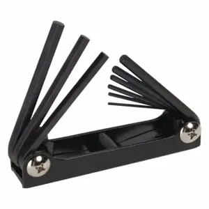 GREENLEE 0254-11 Hex Key Set, 9 Pc. Std. Foldin | CR3LNN 34F663