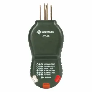 GREENLEE GT-10 Circuit Tester, 3 Wire, GT-10, GT-10 | CV4LEM 34F655