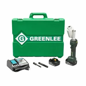 GREENLEE LS100X11A Knockout Tool Kit, 18V DC, 4 Inch Steel Punching Capacity, 10 ga Max. Thickness | CJ2QUE 53JJ07