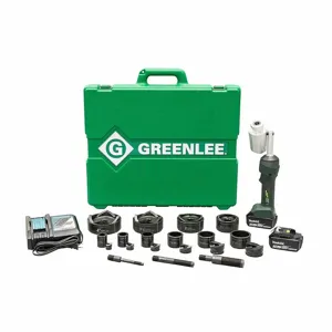 GREENLEE LS100X11SB4 Knockout Tool Kit, 18V DC, 4 Inch Steel Punching Capacity, 10 ga Max. Thickness | CJ2QUB 53JJ09