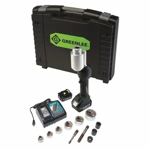 GREENLEE LS100X11SS Knockout Tool Kit, 18V DC, 4 Inch Steel Punching Capacity, 10 ga Max. Thickness | CJ2QUC 53JJ12