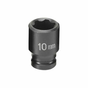GREY PNEUMATIC 910MS Socket, 10 mm, 1/4 InchD, Impact, 6Pt | CR3LUZ 51NT23