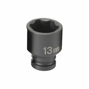 GREY PNEUMATIC 913MS Socket, 13 mm, 1/4 InchD, Impact, 6Pt | CR3LVB 51NY59