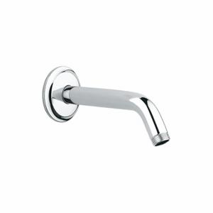 GROHE 27011000 Wall Mount Shower Arm, Grohe, Chrome, 6 1/4 Inch | CR3MFL 499D25