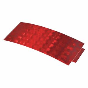GROTE 41152 Reflector, Rectangular, Red, 4 1/4 Inch Overall Length, 1 11/16 Inch Overall Width | CJ3DBC 419J26