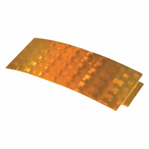 GROTE 41153 Reflector, Rectangular, Amber, 4 1/4 Inch Overall Length, 1 11/16 Inch Overall Width | CJ3DBB 419J25