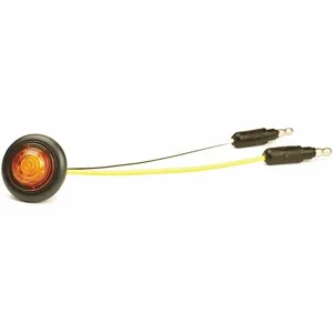 GROTE 49263 DOT Clearance Marker Light, Grommet, Round, Yellow, LED | CJ2UTZ 411Z14