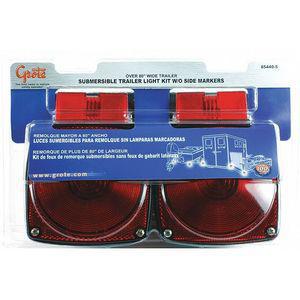 GROTE 65440-5 Submersible Trailer Lighting Kit, Blk/Red | CD2MTQ 419J21