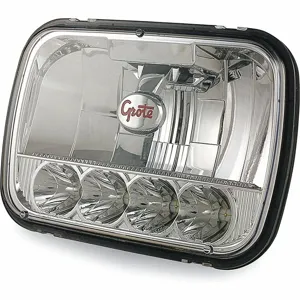 GROTE 90951-5 Sealed Beam Headlight, 361, 886 Lumens, Square, 8 Inch Length | CJ3GVZ 411Z74