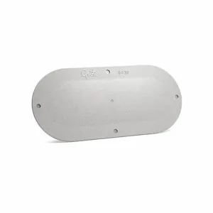 GROTE 94390-4 Snap In Cover Plate, 6 Inch Lamp Open, Oval, Gray, Polycarbonate, 17/20 Inch Length | CJ3LQQ 411Z09