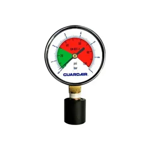 GUARDAIR 100M05A Pressure Gauge, With Rubber Tip, 0-100 Psi | CE8NBH