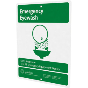 GUARDIAN EQUIPMENT 250-007G Eyewash Sign | CJ7DZZ
