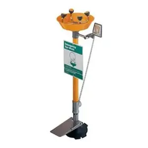 GUARDIAN EQUIPMENT G1704P Eye/Face Wash, Pedestal Mount, Hand and Foot Activated, 7.2 GPM | CJ7EEG