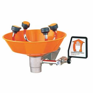 GUARDIAN EQUIPMENT G1724P Eye/Face Wash, Wall Mounted, Plastic Bowl | AD2NBC 3RVR5