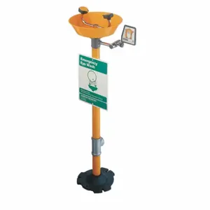 GUARDIAN EQUIPMENT G1760P Eye/Face Wash, Pedestal Mounted, Plastic Bowl, 15-1/2 Width | AC2PHX 2LVJ6