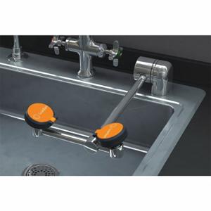 GUARDIAN EQUIPMENT G1779LH-L Plumbed Eyewash, Std, Eyes and Face Coverage, Swing Down, Left of Center | CR3MNF 34A721