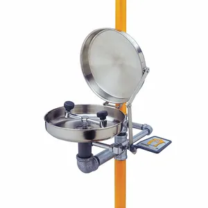 GUARDIAN EQUIPMENT G1902BC-SSH Safety Station with Eyewash, Stainless Steel Bowl, Cover and Shower Head | AD8BCT 4HRJ9