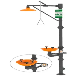 GUARDIAN EQUIPMENT G1993 Safety Station with Eyewash, 2 Inch Inlet, 1 Inch Valve, PVC | CJ7EGT