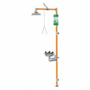 GUARDIAN EQUIPMENT G1994 Safety Station with Eyewash, 10 Inch Shower Head, 1 Inch Valve, Stainless Steel | CJ7EGU