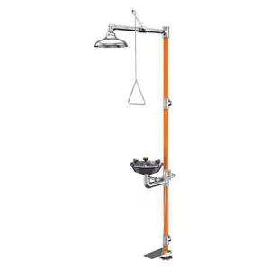 GUARDIAN EQUIPMENT G1994HFC Safety Station, Hand, Foot Control, 10 Inch Shower Head, 1 Inch Valve | CJ7EGW