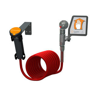 GUARDIAN EQUIPMENT G5018 Drench Hose Unit, Wall Mounted, 1/2 Inch Valve, 180 PSI | CJ7EHE