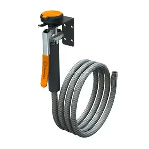 GUARDIAN EQUIPMENT G5025 Single Head Drench Hose Wall Mount 8 Feet | AC2PJK 2LVK9