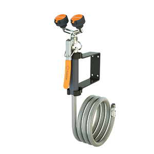 GUARDIAN EQUIPMENT G5026 Dual Head Drench Hose Wall Mount 8 Feet | AC2PJG 2LVK6