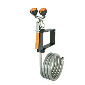 GUARDIAN EQUIPMENT G5026 Dual Head Drench Hose Wall Mount 8 Feet | AC2PJG 2LVK6