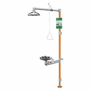 GUARDIAN EQUIPMENT GBF1994 Barrier-Free Safety Station with WideArea Eye/Face Wash, All-Stainless Steel Construction | AC2PJQ 2LVL9