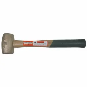 HACKETT 3CH Copper Mallet, Wood Handle, 2 1/2 Lb Head Wt, 1 3/4 Inch Dia, 3 1/4 Inch Head Lg | CR3MUF 36XC18