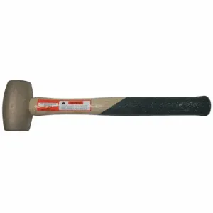 HACKETT 4CH Copper Mallet, Wood Handle, 3 Lb Head Wt, 1 3/4 Inch Dia, 3 3/4 Inch Head Lg | CR3MUH 36XC21