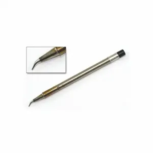 HAKKO T31-01J02 Soldering Tip, Bent Conical, 0.4 mm Width, 4 mm Lg | CR3NAE 45LR65