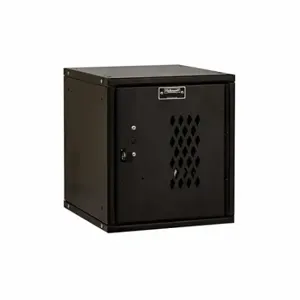 HALLOWELL HC121212-1DP-ME Box Locker, 11 Inch x 12 Inch x 13 in, 1 Tiers, 1 Units Wide, Louvered, Padlock Hasp | CR3NBZ 30LW63