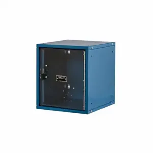 HALLOWELL HC121212-1SVP-MB Box Locker, 11 Inch x 12 Inch x 13 in, 1 Tiers, 1 Units Wide, Clearview, Padlock Hasp | CR3NDU 30LW68