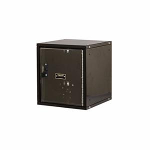 HALLOWELL HC121212-1SVP-ME Box Locker, 11 Inch x 12 Inch x 13 in, 1 Tiers, 1 Units Wide, Clearview, Padlock Hasp | CR3NBU 30LW69