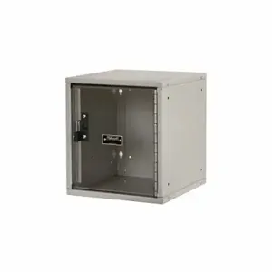 HALLOWELL HC121212-1SVP-PL Box Locker, 11 Inch x 12 Inch x 13 in, 1 Tiers, 1 Units Wide, Clearview, Padlock Hasp | CR3NBV 30LW70