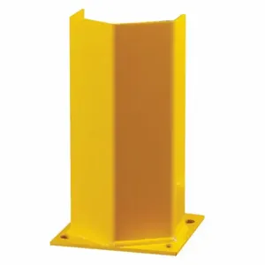 HALLOWELL PP070712SY Post Protector, 6 x 4.25 x 12 Inch Size, Yellow | CR3NEK 502M36