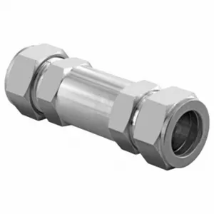 HAM-LET H-400-SS-L-6MM-25PSI Instrumentation Check Valve, Stainless Steel, 6 mm, Let-Lok, Inline Spring | CR3PED 802CY4