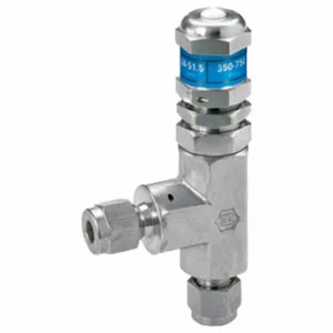 HAM-LET H-900-HP-SS-L-1/4-A High Pressure Relief Valve, Stainless Steel, Let-Lok, Let-Lok, 1/4 Inch Inlet Size | CR3PKB 802NA5