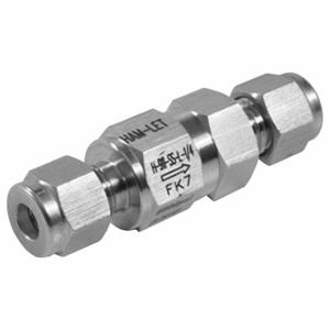 HAM-LET H-911-00-SS-L-3/8 Industrial Excess Flow Valve, Let-Lok Pipe Size, 316 Stainless Steel Body, FKM Seat | CR3PGK 802NA7