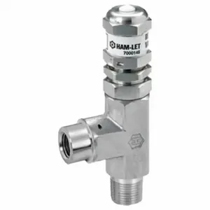 HAM-LET H-985-SS-N-1/4-SL Relief Valve, Stainless Steel, Mnpt, Fnpt, 1/4 Inch Inlet Size, 1/4 Inch Outlet Size | CR3PKD 802NA8