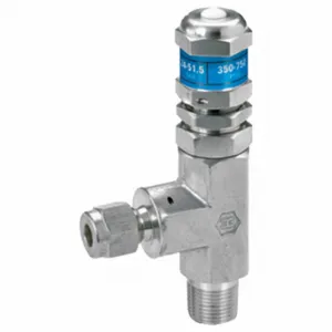 HAM-LET H-995-HP-SS-NL-1/4-A-EP High Pressure Relief Valve, Stainless Steel, MNPT, MNPT, 1/4 Inch Inlet Size | CR3PKC 802NA9