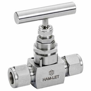 HAM-LET H-99S-00-SS-L-V-10MM-G Plumbing Needle Valves, Straight Fitting, 316 Stainless Steel, 10 mm Pipe Size | CR3PGV 802D35