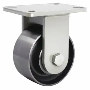 HAMILTON R-SECJ-6FSH Kingpinless Plate Caster, 6 Inch Dia, 8 Inch Height, Rigid Caster | CR3NKX 52YU06