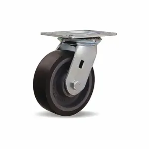 HAMILTON S-626-DB70 Plate Caster, 6 Inch Dia, 7 1/2 Inch Height, Swivel Caster, Swivel, 2 Inch Wheel Width | CR3NRG 23DM98