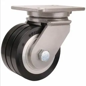 HAMILTON S-CH-63SWF70D Plate Caster, 6 Inch Wheel Dia., 3100 lb, 7 1/2 Inch Mounting Height | CN2TGZ S-CH-63SWF / 49H555